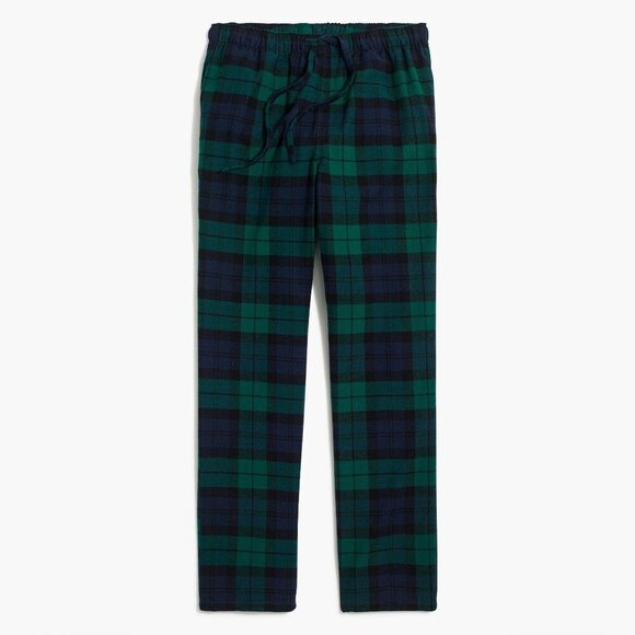 J. Crew Flannel Pajama Pants in Green Medium New Mens - Picture 1 of 6